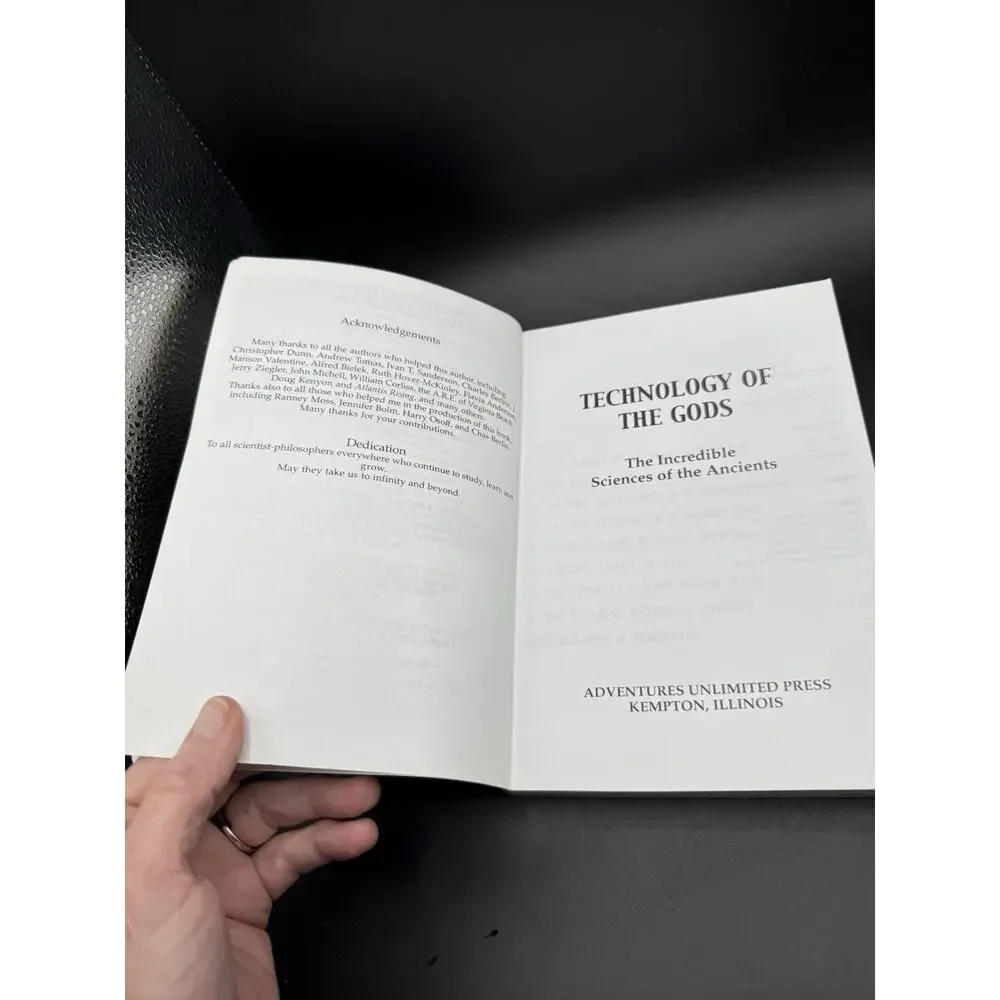 2000 First Edition First Print Technology Of The Gods David Hatcher Childress